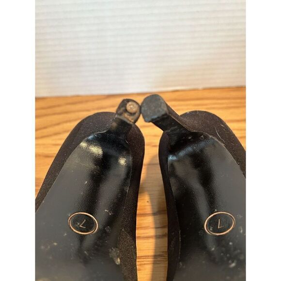 GELLER II Las Vegas Black Fabric Pumps Heels Women's Size 7 GE10025 - Picture 10 of 11